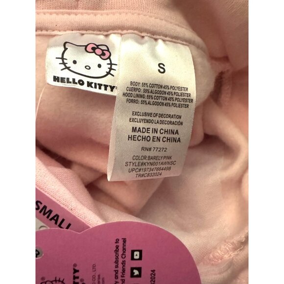 Hello Kitty & Friends Go Camping Pink Hoodie S - Picture 2 of 6